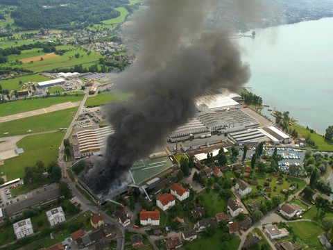 Entreprise voisine de Stadler Rail victime d'un incendie