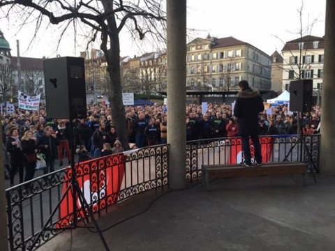 Personnel de l'Etat de Fribourg contre la réforme des pensions