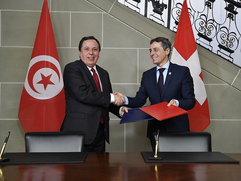 Ignazio Cassis reçoit le ministre tunisien des affaires étrangères