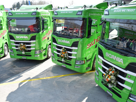Des camions suisses roulent désormais au gaz liquide
