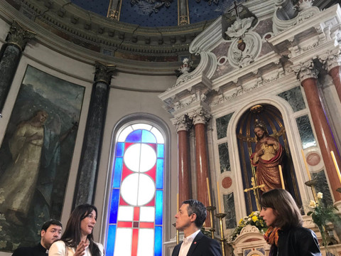 Ignazio Cassis sur les traces de l'art tessinois en Uruguay