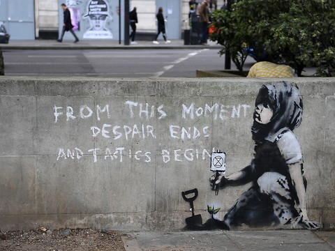 Une nouvelle oeuvre attribuée à Banksy apparaît à Londres