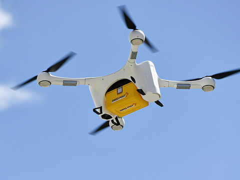 Chute d'un drone de transport de La Poste à Zurich