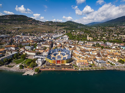 A Vevey, l'arène de la Fête s'habille aux couleurs de la vigne