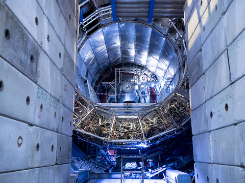 Le président italien Sergio Mattarella en visite au CERN