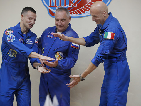 50 ans après Apollo 11, décollage de trois astronautes pour l'ISS