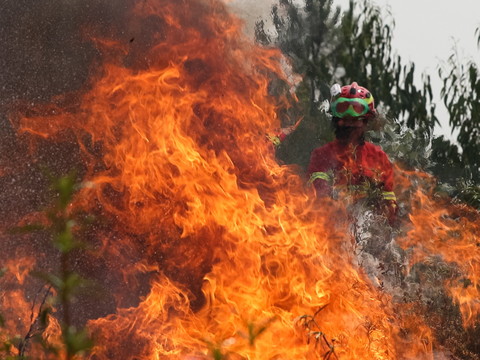 Vents et sécheresse compliquent la lutte contre un grand incendie
