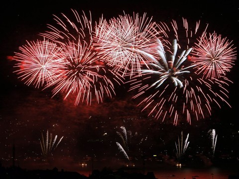 1er Août: un feu d'artifice en projection vidéo à Gland (VD)