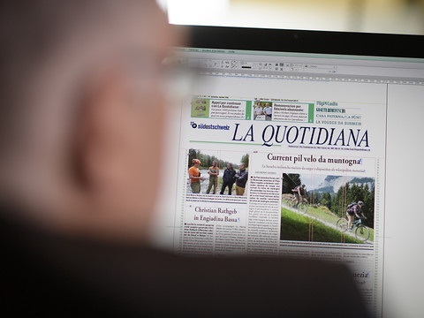 David Truttmann rédacteur en chef de l'agence romanche FMR