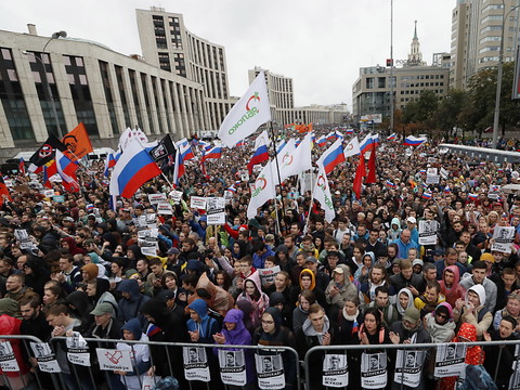 Mobilisation record à Moscou pour réclamer des 