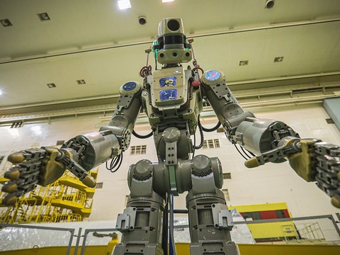 Le vaisseau Soyouz transportant le robot Fedor s'est arrimé à l'ISS