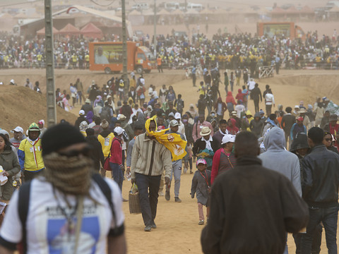 Messe géante du pape François en lisière de la capitale malgache Antananarivo