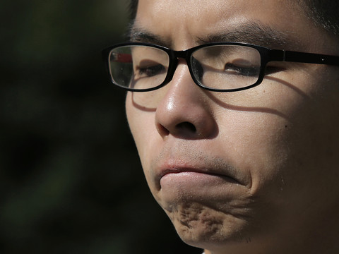Manifestation devant le consulat américain, Joshua Wong arrêté