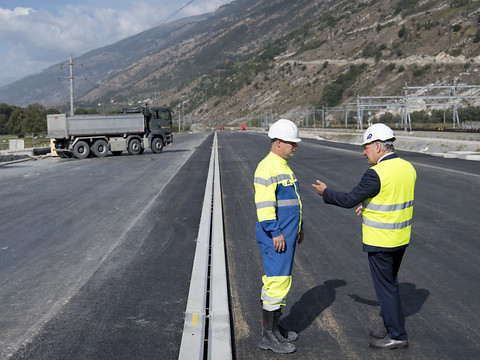 Viège: début de la dernière partie des travaux du contournement sud