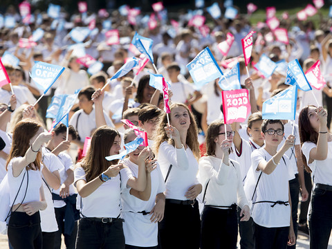 Coup d'envoi des festivités des JOJ avec près de 3000 élèves vaudois