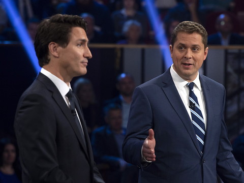 Elections canadiennes: débat télévisé houleux entre les candidats