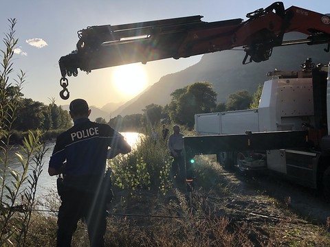 Drame de Chamoson: la voiture a été retrouvée, mais pas les corps