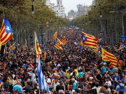 Un demi-million de manifestants indépendantistes à Barcelone