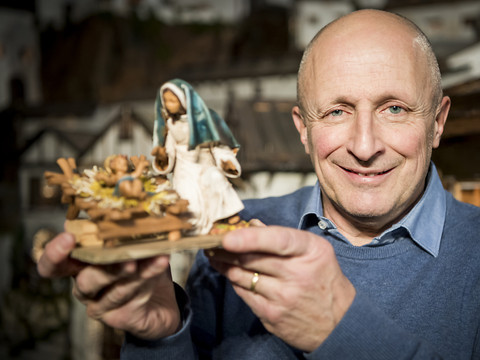 Crèche géante dans la basilique de Saint-Maurice (VS)