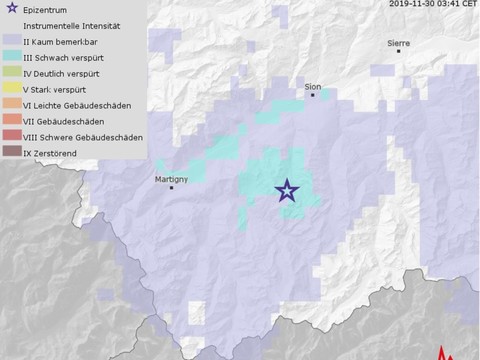 La terre tremble à nouveau en Valais