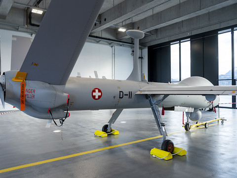 Le nouveau drone de l'armée présenté à Emmen (LU)