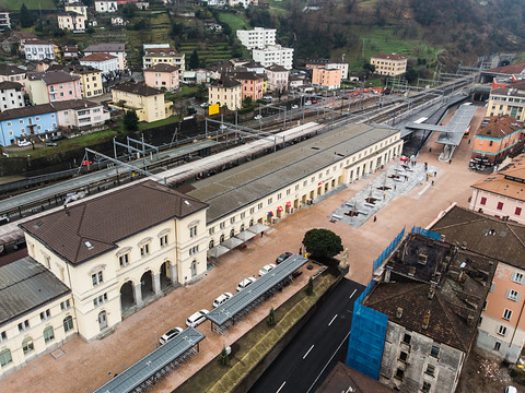 La gare de Bellinzone prête pour l'ouverture du tunnel du Ceneri
