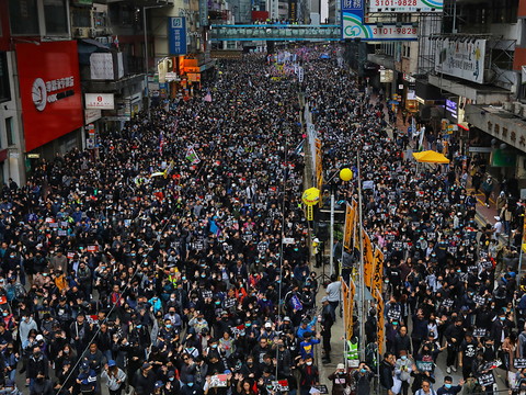 Hong Kong: plus d'un million de manifestants pour le Nouvel An