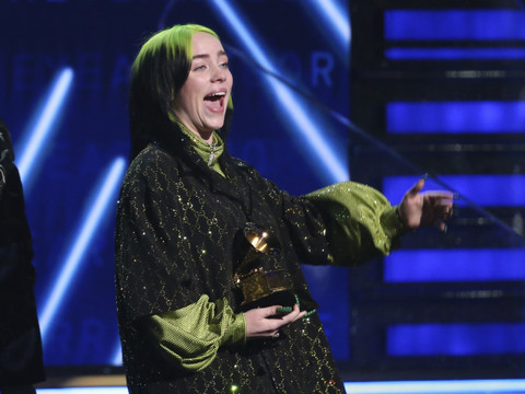 Grand chelem de Billie Eilish aux Grammy Awards