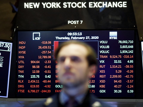 Wall Street cède à l'anxiété face au coronavirus