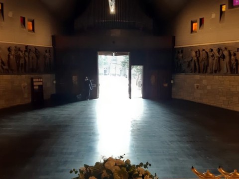 Italie: l'église du cimetière de Bergame 