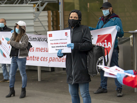 Le syndicat Unia dénonce des licenciements abusifs à l'aéroport