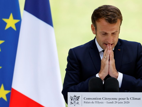 La Convention citoyenne pour le climat entendue par Macron