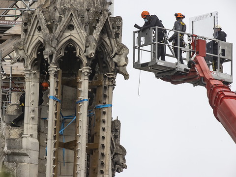 Notre-Dame: fin du démontage de l'échafaudage 