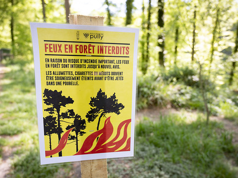 Interdiction de feux prononcée dans plusieurs cantons