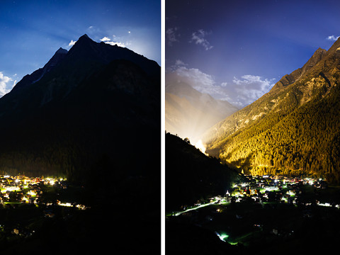 Evolène (VS) illumine la montagne pour la fête nationale