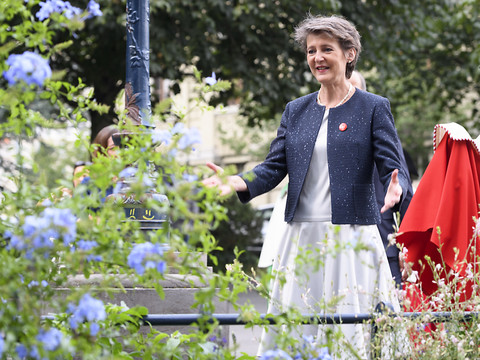 Lausanne: Simonetta Sommaruga reçue à Montbenon