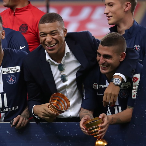 Le PSG est arrivé au Portugal avec Mbappé