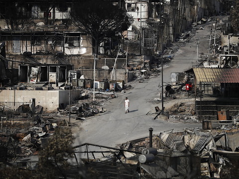 A Lesbos, les rues progressivement vidées de milliers de réfugiés