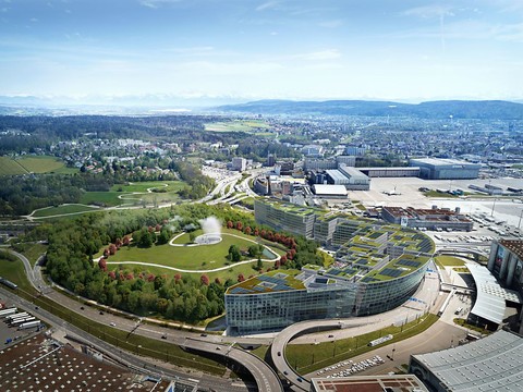 Mégacentre de services Circle ouvert face à l'aéroport de Zurich