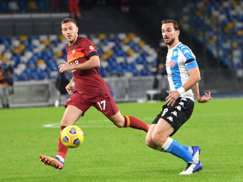 Naples avec un maillot 