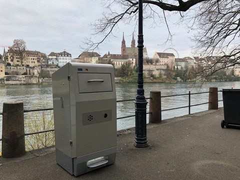 Première suisse: Bâle installe 1000 poubelles à compresse high-tech