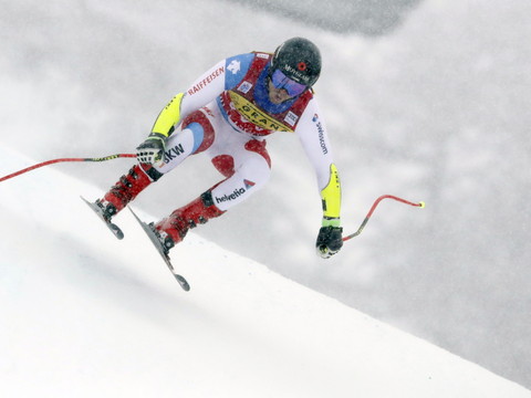 Mauro Caviezel gagne le super-G de Val d'Isère