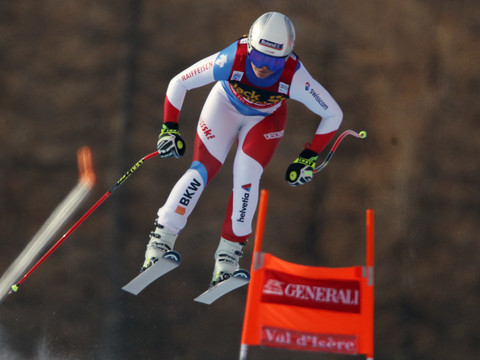 Corinne Suter battue à Val d'Isère par Sofia Goggia