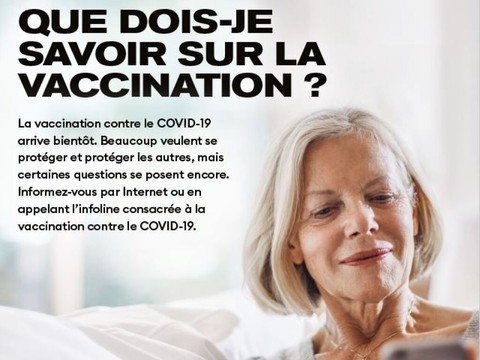 Première livraison de vaccins, campagne d'information lancée