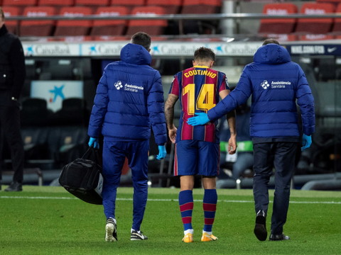 Coutinho indisponible trois mois