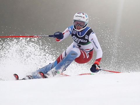Gisin 3e du slalom de Zagreb, à 0''22 de Vlhova
