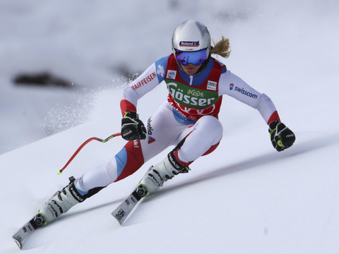 Crans-Montana: Sogia Goffia et Corinne Sutter les plus rapides