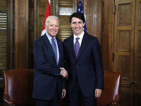 Trudeau sera le premier dirigeant étranger avec qui Biden échangera
