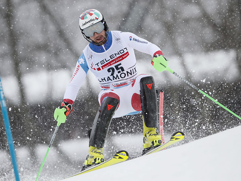 Slalom de Chamonix: Zenhäusern seulement battu par Noël