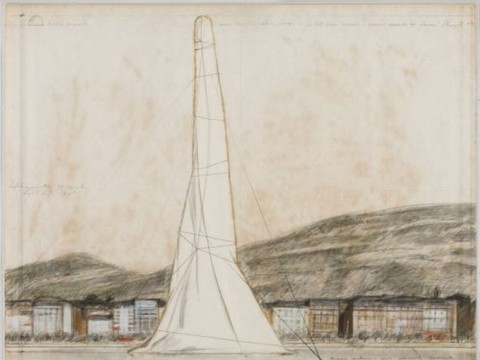 Empaquetage du Jet d'eau: étude de Christo mise à l'encan